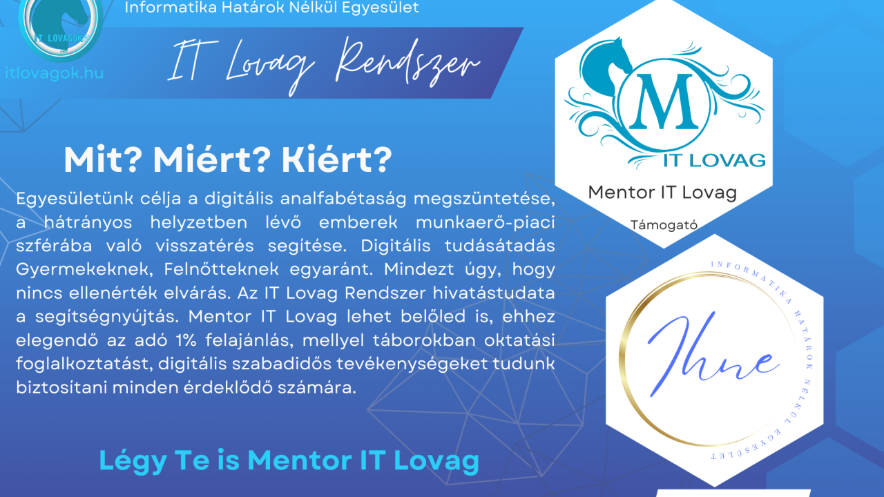 Te is légy Mentor IT Lovag